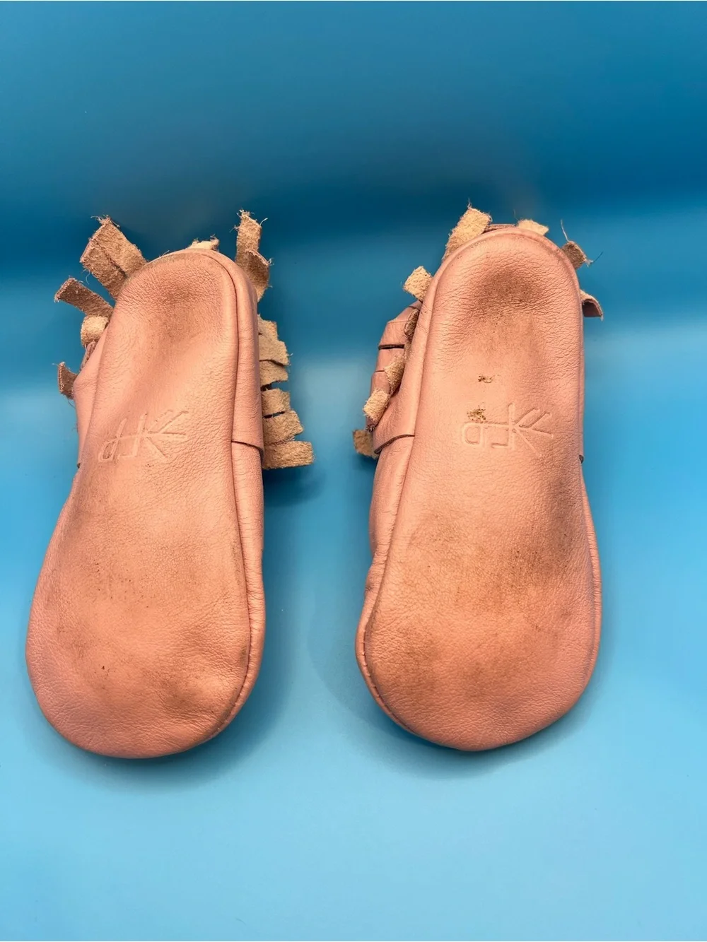Freshly Picked Pink Leather Fringe Moccasins - Kids Shoes
